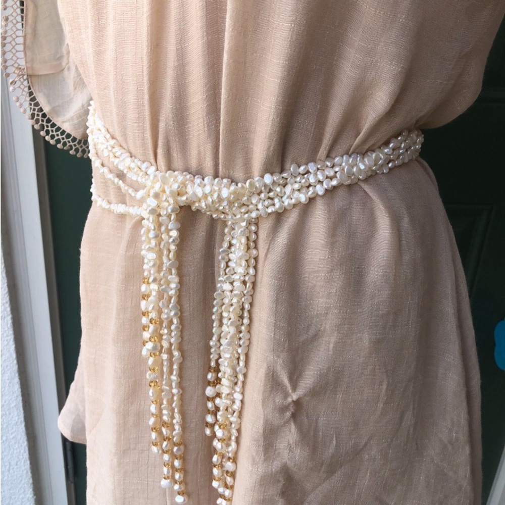 Mother of Pearl & Bead Belt